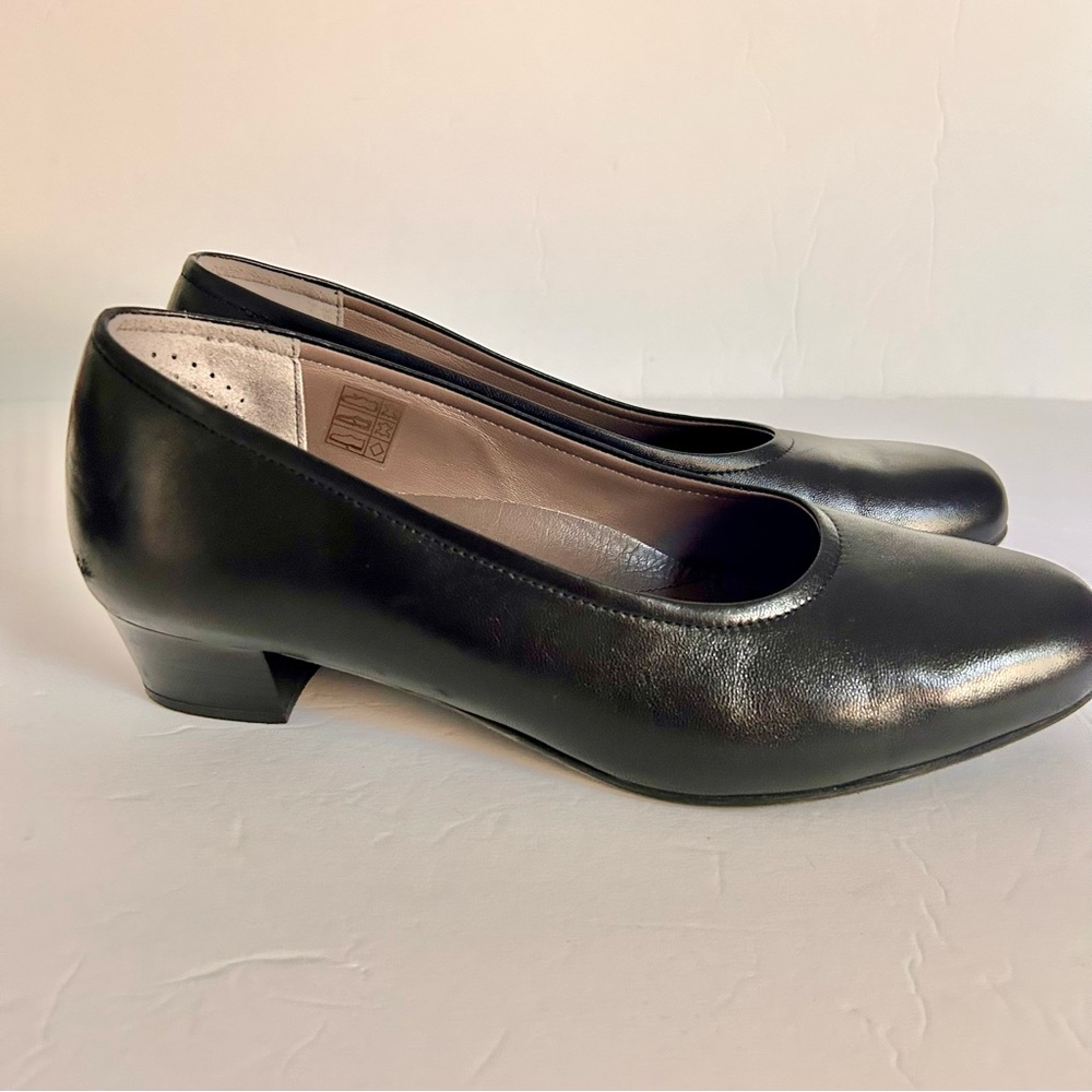 SAS Tuscany Black Leather Heels for Women size 10 M - Picture 4 of 8